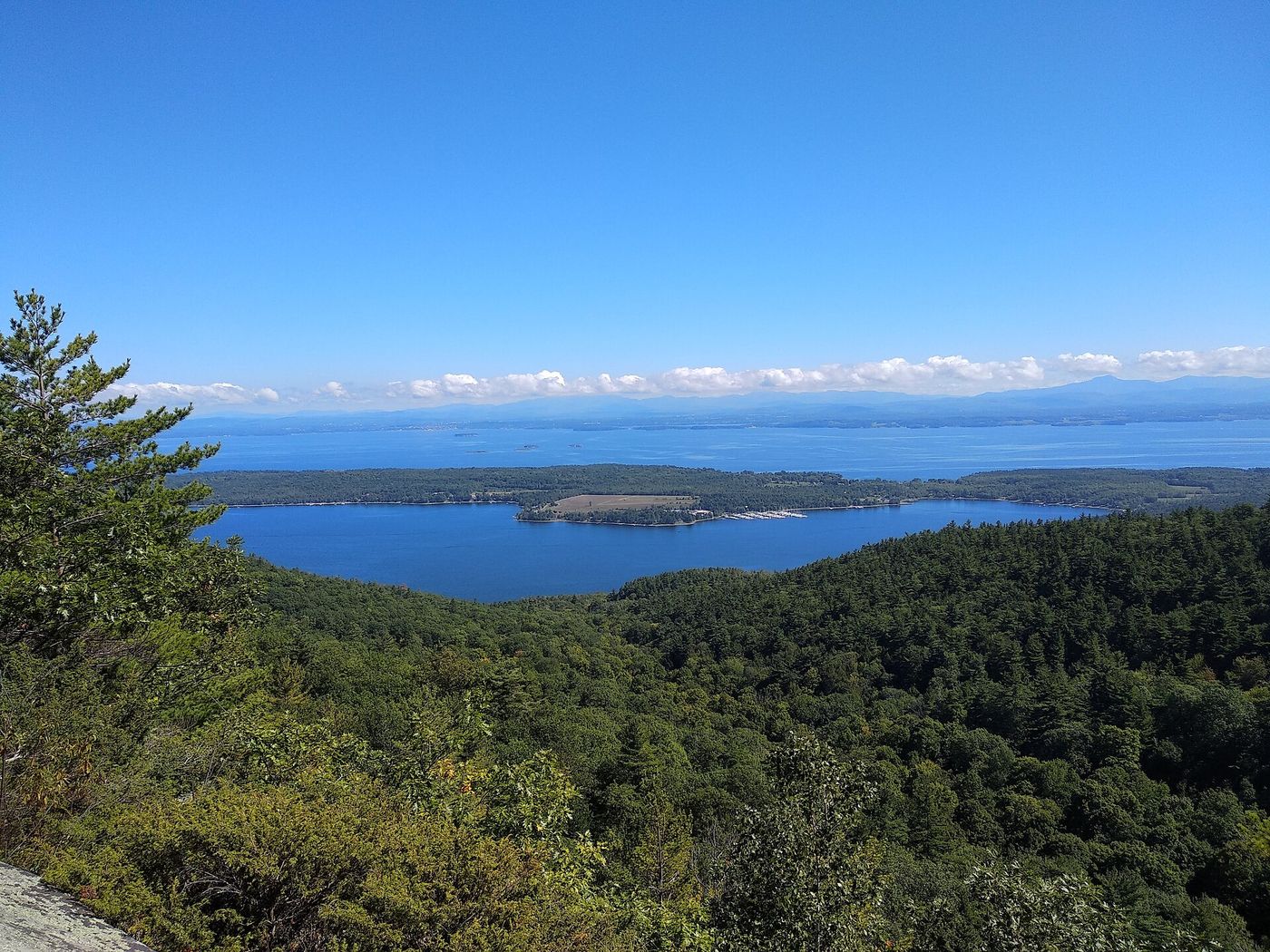 Lake Champlain from Rattlesnake Mountain, Willsboro, New York